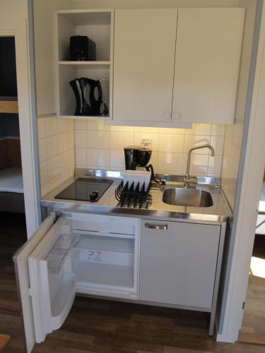 Kitchen, Klaralvens Camping in Backa