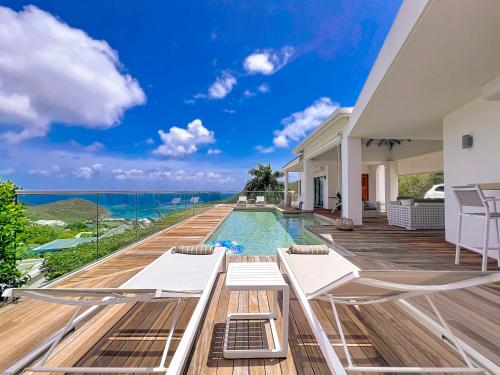Villa Louna panoramic view private pool 3 Bedrooms – khách sạn tại Anse Marcel