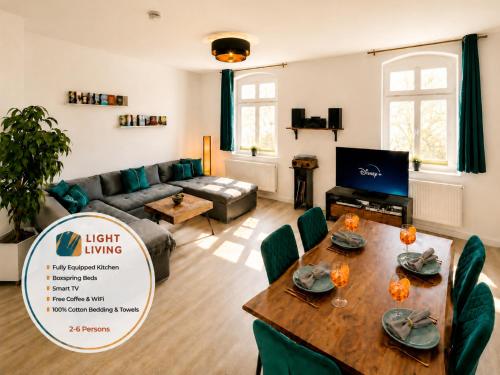 CASA COZY - 3-Zi-Whg - Nahe Uniklinik & Zentrum - Küche, SmartTV, Homeoffice in Magdeburg, Deutschland