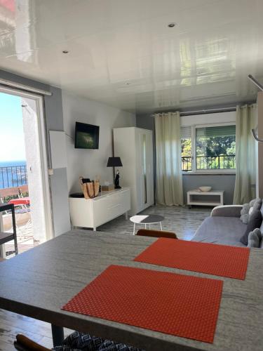 Beau studio avec vue sur mer