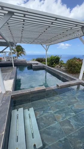 Pool, Villa Kimony Vue mer exceptionnelle in Bouillante