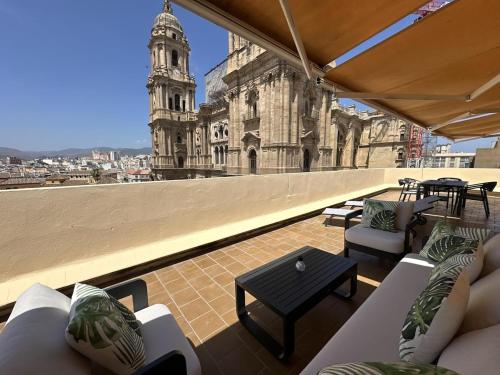 Ático con terraza privada frente a la Catedral