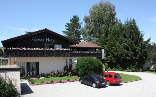 Eingang, Alpina Hotel in Rosenheim