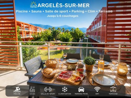 Appartement 6 personnes, piscine sauna & salle de sport
