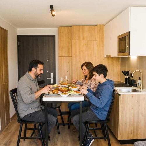 HOM I 2D2B, AA, WiFi, Lavandería, Conectividad y acceso a los mejores puntos de Santiago