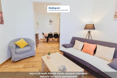 Cœur de Pau - Parking Privé - 4 Suites - 4 à 10p