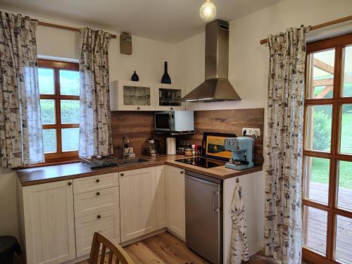 virtuve, Liliomfa apartman in Szigliget