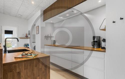 Kitchen, Luxurious Home In Hadsund With Sauna in Oster Hurup