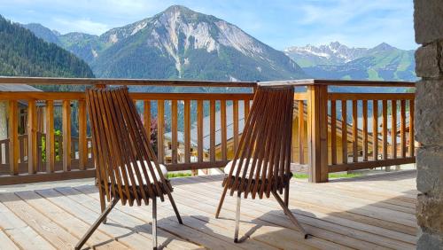 L'Estive en Vanoise, Gite tout confort 6-10 pers, Cœur de station, Terrasse panoramique – khách sạn tại Le Crey