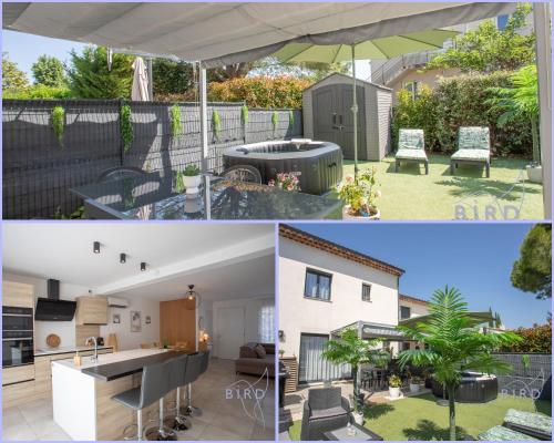 Charmante maison mitoyenne avec jacuzzi et terrasse - Location saisonnière - Callian