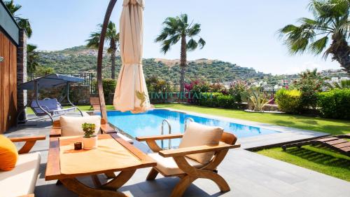 4-Bedroom Villa with Sea View in Yalıkavak BD4150 in เกริส