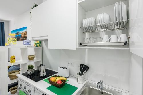 Konyha, Apartment 1 Coslada Metro 6pax in San Fernando de Henares