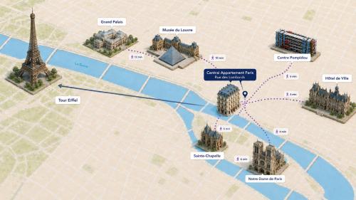 Central Apartment 6 a 8 people Notre Dame de Paris Paris