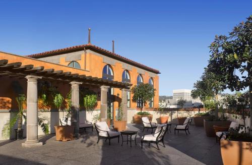 Exterior view, Plaza la Reina in Westwood