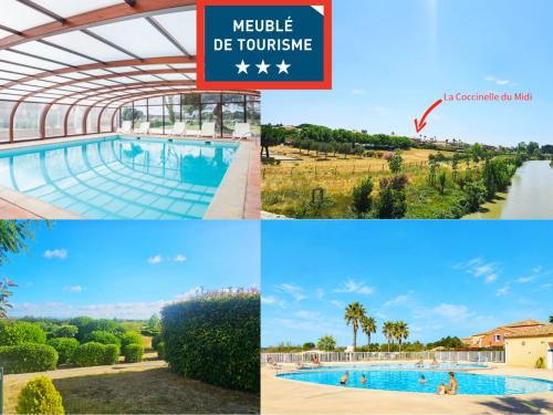Maison avec plusieurs piscines intérieure et extérieure et parking à 15mn plage