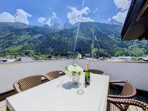 Two bedroom apartment, Hypercenter, terrace Mont Blanc, parking