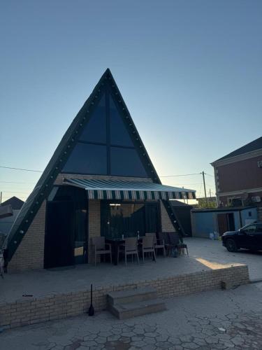 A-Frame chalet house at the Caspian Sea in Goradil
