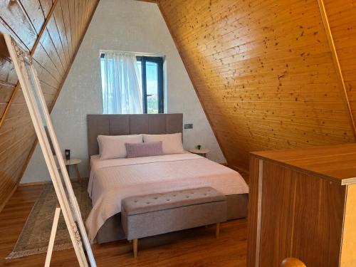 A-Frame chalet house at the Caspian Sea in Goradil