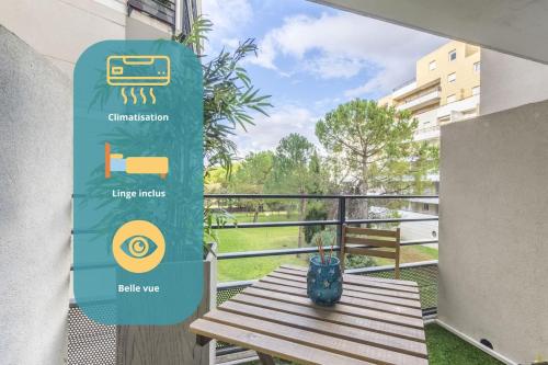 Beautiful Port Marianne Apt, Private Parking, 4 people