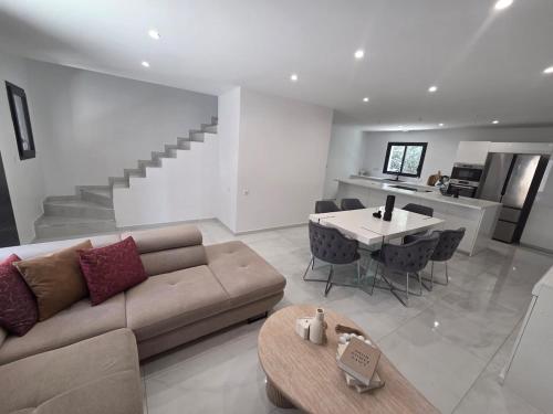 Beautiful family villa with terrace and garden