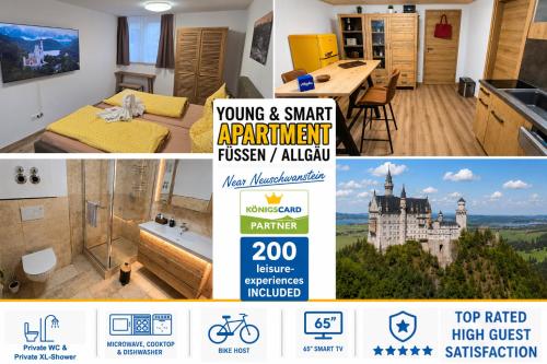 Young & Smart-Apartment inkl Königscard in Füssen Allgäu nahe Neuschwanstein