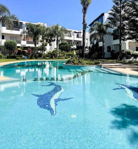 MOU - Appartement moderne 2 chambres avec piscine a Skhirat Plage in Skhirat