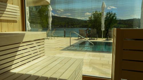 Sauna, Werzers Seehotel Wallerwirt in Techelsberg