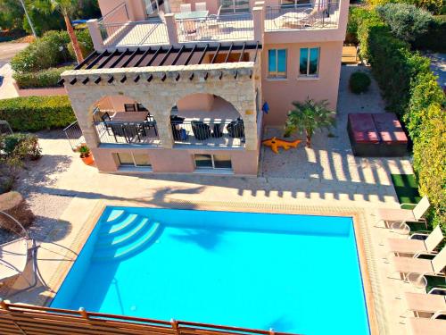 Villa 1 Sandy Beach Villas - Heated pool - Jacuzzi - Private Beach Area - Sea Views