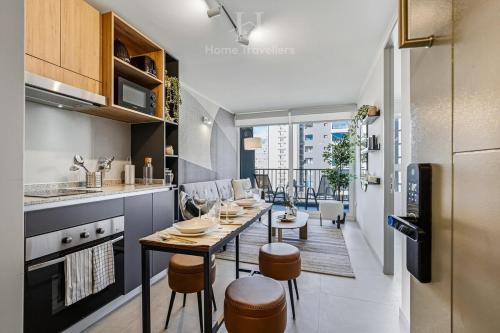 HT Cozy Apartment in Ñuñoa for 3 People with Parking