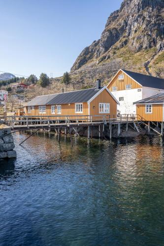 Viesnīcas āriene, Åsebua - Renovated rorbu with seaview (Asebua - Renovated rorbu with seaview) in Tind
