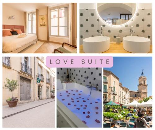 LOVE Suite - Balnéo - Vidéoprojecteur - Plein Centre - Free WiFi - Location saisonnière - Pézenas