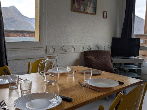 Maxi studio douillet, pied des pistes - 5 pers. - FR-1-262-199