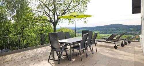 Balkons/terase, Ferienhaus Panoramablick Altfalter in Schwarzach bei Nabburg