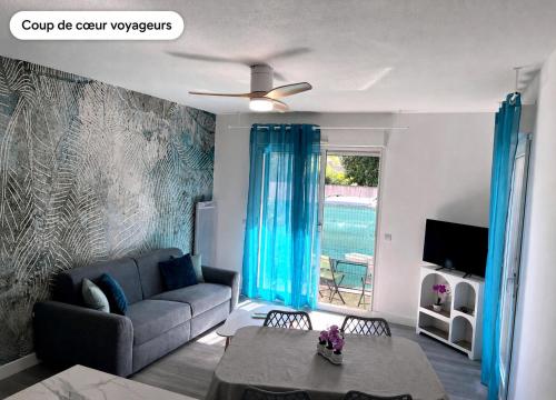 Appt 2 chambres, terrasse, parking, linge inclus