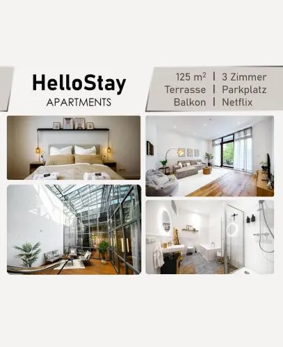 Luxuriöses 3-Zimmer-Apt I Terrasse I Familienfreundlich I Küche I Netflix I Kostenloser Parkplatz I 125 m2 in Wiesbaden, Deutschland
