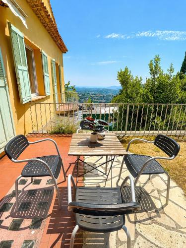 Charmant studio vue mer avec jardin - Côte d'Azur