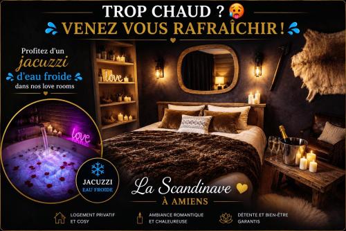 L'Evasion Scandinave, SPA XXL, Écran cinéma, Lit king size, day use, 10 min centre