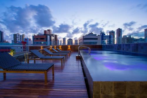 Swimming pool, Manaira Hotel in Joao Pessoa