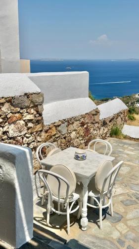 شرفة/ تراس, Chora Patmos Endless Blue in Patmos