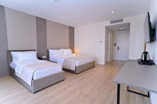 Chambre triple, balcon