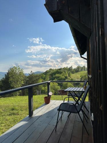 balkon/terras, Dealul Notarasului Retreat in Negreni