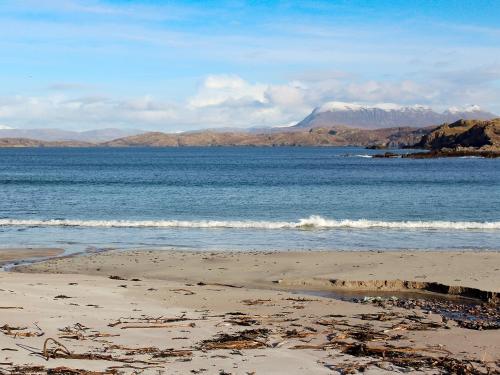A szálláshely kívülről, Eagle Cottage in Clachtoll