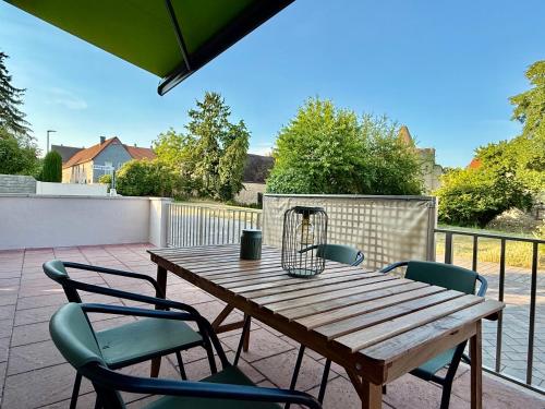 Balkons/terase, Ferienhaus zur Fleckenmauer in Florsheim-Dalsheim