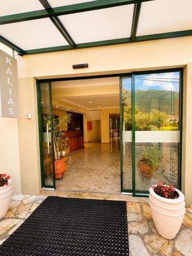 Exterior view, Kalias Hotel in Lefkada