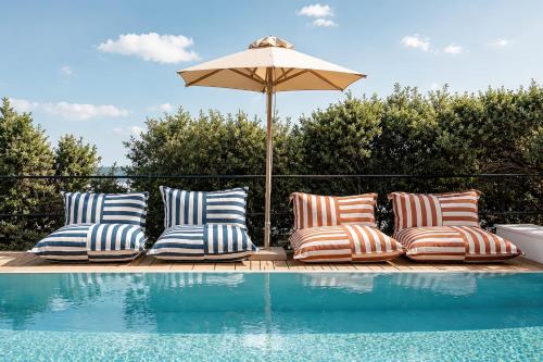 Swimming pool, Oliaros Seaside Lodge in Antiparos