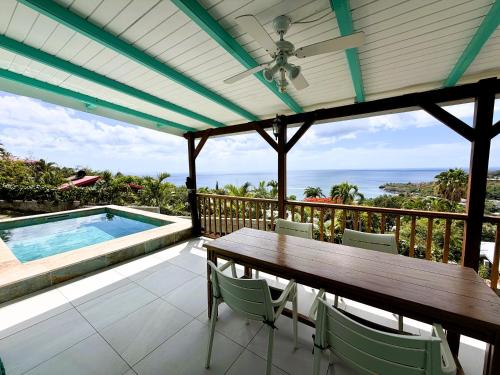 View, Espace Harmonie Deshaies - Vue Mer & Piscine Panoramique in Deshaies