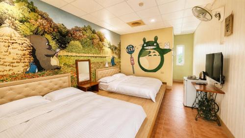 2 queen beds