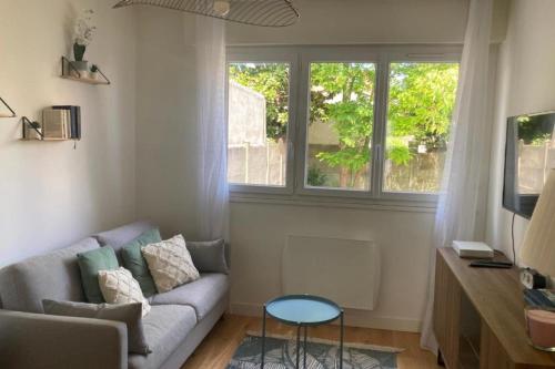 Studio calme avec vue arborée à La Rochelle