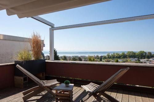 Apartment Lichterfunkeln für junge Paare mit Panorama-Seeblick in Daisendorf, Deutschland