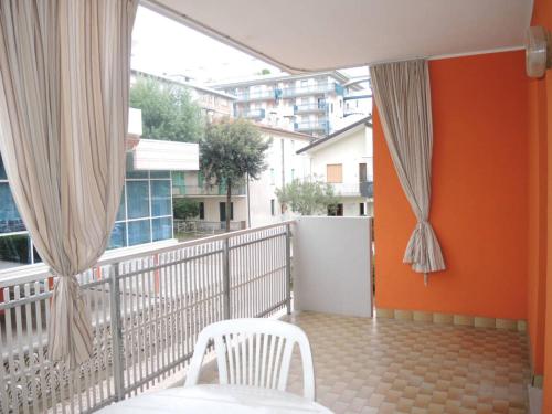 Warm two-room flat with balcony near the beach